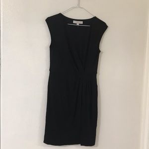 NWT Loft black gathered dress Size XS